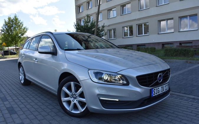 Volvo V60 cena 57900 przebieg: 162000, rok produkcji 2016 z Krzanowice małe 781